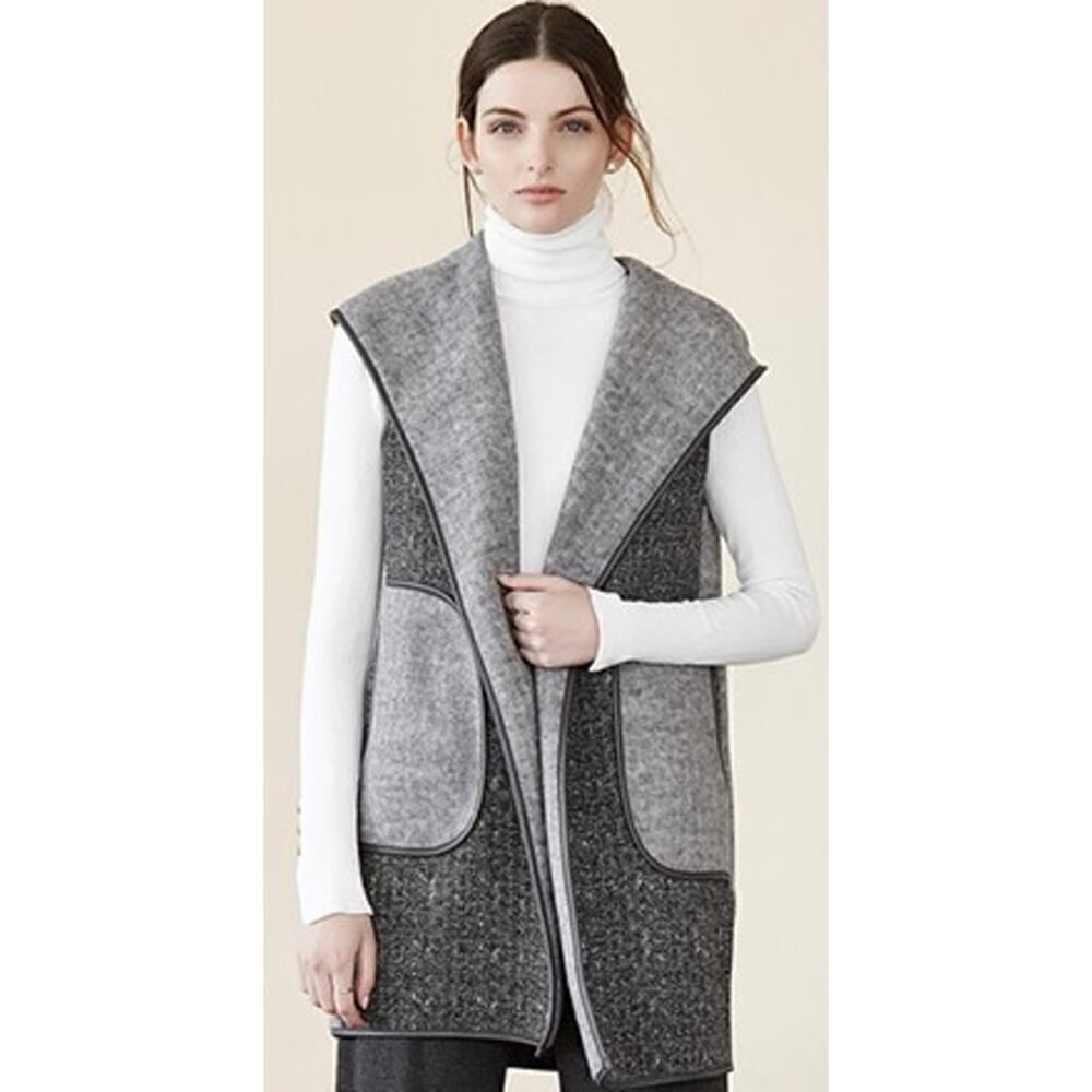 Anthropologie Capote Grey Sweater Vest Sz. M